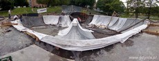Budowa gdyńskiego skateparku, fot. Fundacja Skatepark Gdynia
