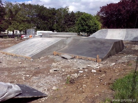 Budowa gdyńskiego skateparku, fot. Fundacja Skatepark Gdynia