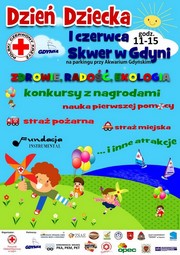 „Festyn z okazji Dnia Dziecka zorganizowany przez Oddział Rejonowy PCK w Gdyni