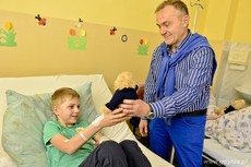 Dzień dziecka - odwiedziny najmłodszych pacjentów gdyńskich szpitali, fot. Maciej Czarniak