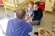 Dzień dziecka - odwiedziny najmłodszych pacjentów gdyńskich szpitali, fot. Maciej Czarniak