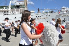 Wmurowanie tablicy „Celebrity Eclipse” w Alei Statków Pasażerskich w Gdyni / fot. Dorota Nelke