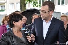 Dorota Kolak na uroczystości wmurowania kamienia węgielnego pod budowę Gdyńskiego Centrum Filmowego / fot. Dorota Nelke