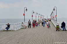 Bursztynowa zabawa na orłowskiej plaży, fot. Tomasz Lenik