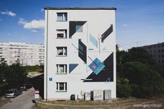 Mural autorstwa SEIKON na budynku przy ul. Ślaskiej 72, fot. Alka Murat