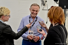 Prezydent Gdyni Wojciech Szczurek na Open er Festival, fot. Maciej Czarniak