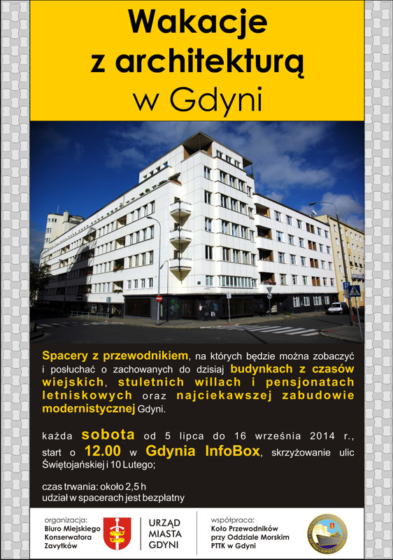wakacje z architekturą - plakat