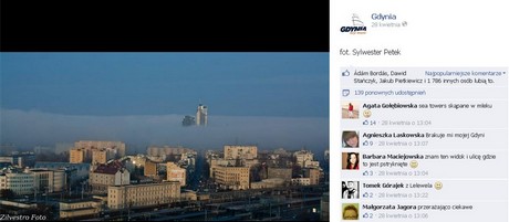 Jeden z najpopularniejszych postów z ostatnich tygodni na Gdyńskim profilu na Facebooku