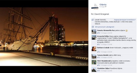 Jeden z najpopularniejszych postów z ostatnich tygodni na Gdyńskim profilu na Facebooku