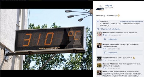 Jeden z najpopularniejszych postów z ostatnich tygodni na Gdyńskim profilu na Facebooku