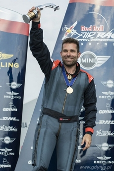 Hannes Arch zwycięzca przystanku mistrzostw świata Red Bull Air Race w Gdyni, fot. Predrag Vuckovic / Red Bull Content Pool