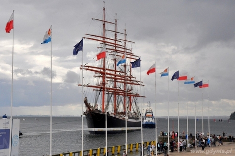 Rosyjski żaglowiec Sedov wpływa do Gdyni, fot. Dorota Nelke