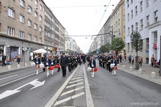 Przejście maszynistów, m.in. gości z Hiszpanii, Niemiec, Czech  i Słowacji,  ulicami Gdyni, fot. Michał Kowalski
