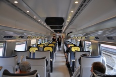 Wnętrze 1 klasy w Pendolino, fot. Michał Kowalski