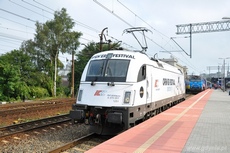 Lokomotywa Simens Eurosprinter na dworcu Gdynia Główna, fot. Michał Kowalski
