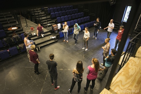 Próba do spektaklu Pamiętnik z Powstania Warszawskiego w Teatrze Muzycznym