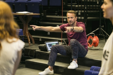 Próba do spektaklu Pamiętnik z Powstania Warszawskiego w Teatrze Muzycznym