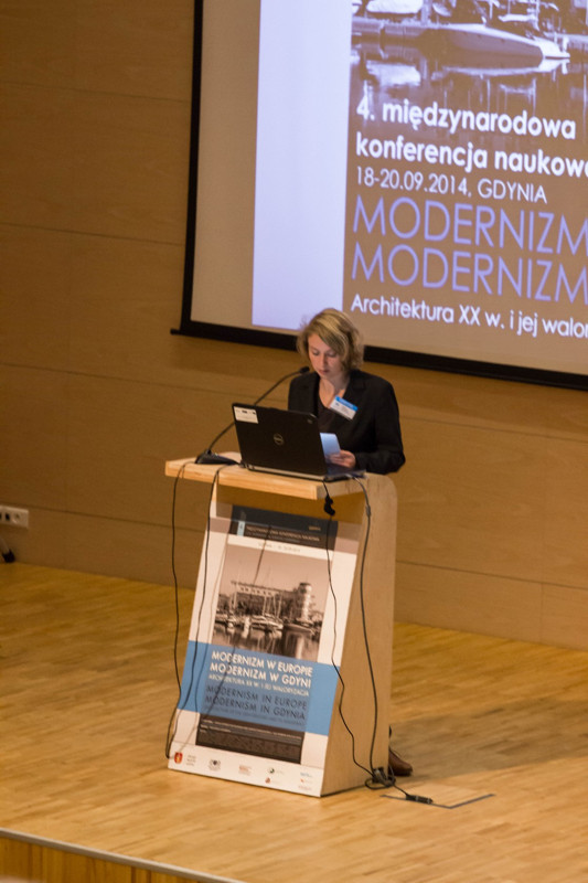 arch. Kirsten Angermannm Weimar, Niemcy - 4. międzynarodowa konferencja naukowa Modernizm w Europie - modernizm w Gdyni / fot. Alina Limańska-Michalska