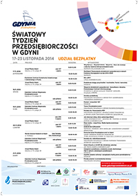 Światowy Tydzień Przedsiębirczości - program Gdyńskiego Centrum Wspierania Przedsiębiorczości