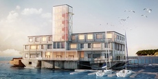 Wizualizacje hotelu w starej torpedowni, fot. Szymon Biegaj