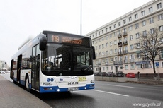 Nowy autobus marki MAN, zasilanych sprężonym gazem ziemnym, fot. ZKM Gdynia