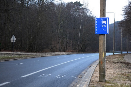 Buspas w Gdyni na ul. Kieleckiej, fot. Michał Kowalski