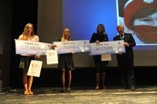 Za Pomorski Żeglarski Talent Roku 2014 uznano: Lidię Sulikowską z SKŻ Ergo Hestia Sopot, Natalię Kuczys z MKŻ Arka Gdynia oraz Tytusa Butowskiego z YKP Gdynia, fot. Tadeusz Lademann