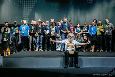 Wyróżnieni i nagrodzeni Kolosami 2014 na gali finałowej, fot. Karol Stańczak