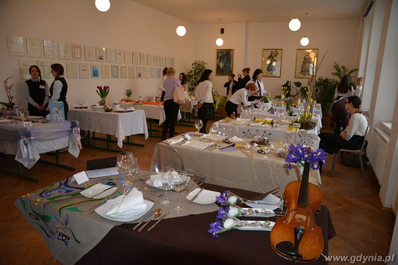 I Wojewódzki Konkurs Nakrywania Stołów / fot. Zespół Szkół Hotelarsko – Gastronomicznych