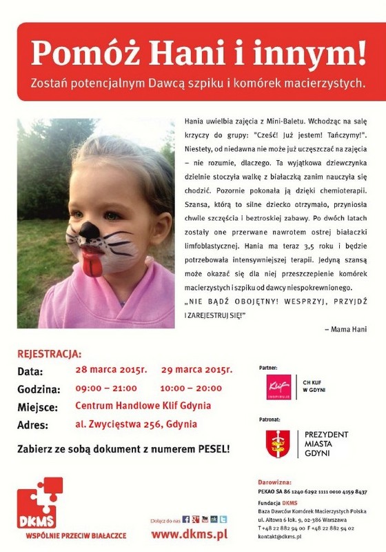Dzień Dawcy dla Hani i innych