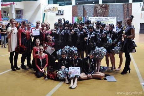 Cheerleaders z MDK w Gdyni na XVIII Mistrzostwach Polski Cheerleaders, fot. MDK w Gdyni
