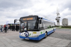 Prezentacja nowych, dwunapędpowych trolejbusów Solaris 12M, fot. Dorota Nelke