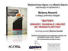 Spotkanie z Bożeną Aksamit z okazji premiery książki Batory. Gwiazdy, skandale i miłość na transatlantyku