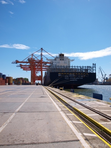 MSC Charleston w Gdyni, fot. Adam Schmidt / BCT