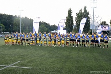 Zawodnicy RC Arka Gdynia na murawie Narodowego Stadionu Rugby w Gdyni, fot. Michał Puszczewicz