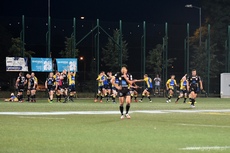 Radość zawodników RC Arka Gdynia po zwycięstwie nad Budowlanymi Łódź w finale Mistrzostw Polski w rugby, fot. Michał Puszczewicz