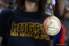 Złoty medal Polskiego Związku Rugby, fot. Michał Puszczewicz