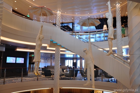 Wnętrze wycieczkowca Mein Schiff 4, fot. Dorota Patzer