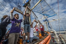 Zwycięzcy Red Bull Slackship: I miejsce: Tauri Vahesaar (ESTONIA) II miejsce: Carlos Neto (BRAZYLIA) III miejsce: Benni Schmid (NIEMCY), fot. Łukasz Nazdraczew Red Bull Content Pool