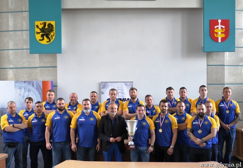 Rugbyści Arki Gdyni z wizytą u Prezydenta / fot. Sebastian Drausal