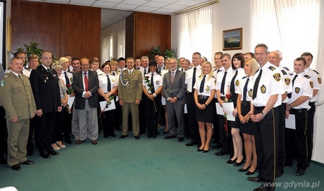 Jubileuszowa uroczystość z okazji 25 lecia Straży Miejskiej w Gdyni, fot. Michał Kowalski