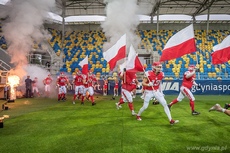 Polscy futboliści pokonali Belgów na Stadionie Miejskim w Gdyni, fot. Michał Puszczewicz