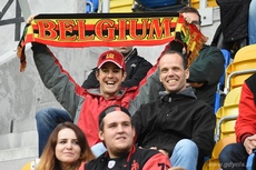 Polscy futboliści pokonali Belgów na Stadionie Miejskim w Gdyni, fot. Michał Puszczewicz