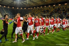Polscy futboliści pokonali Belgów na Stadionie Miejskim w Gdyni, fot. Michał Puszczewicz