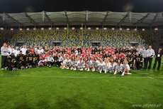 Polscy futboliści pokonali Belgów na Stadionie Miejskim w Gdyni, fot. Michał Puszczewicz