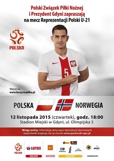 Towarzyski mecz Polska-Norwegia na Stadionie Miejskim w Gdyni