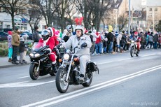 Wielka parada Mikołajów na motocyklach, fot. Karol Stańczak