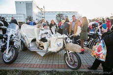 Wielka parada Mikołajów na motocyklach, fot. Karol Stańczak