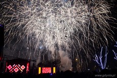 Fajerwerki na skwerze Kościuszki w Gdyni, fot. Karol Stańczak