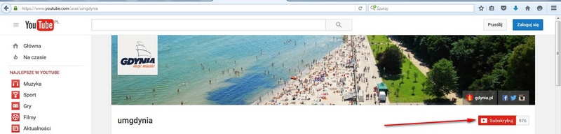 YouTube - subskrybuj